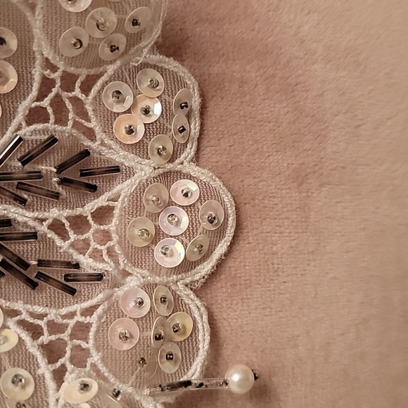 Vintage Beaded and Sequin Shawl / Collar - Picture 5 of 10